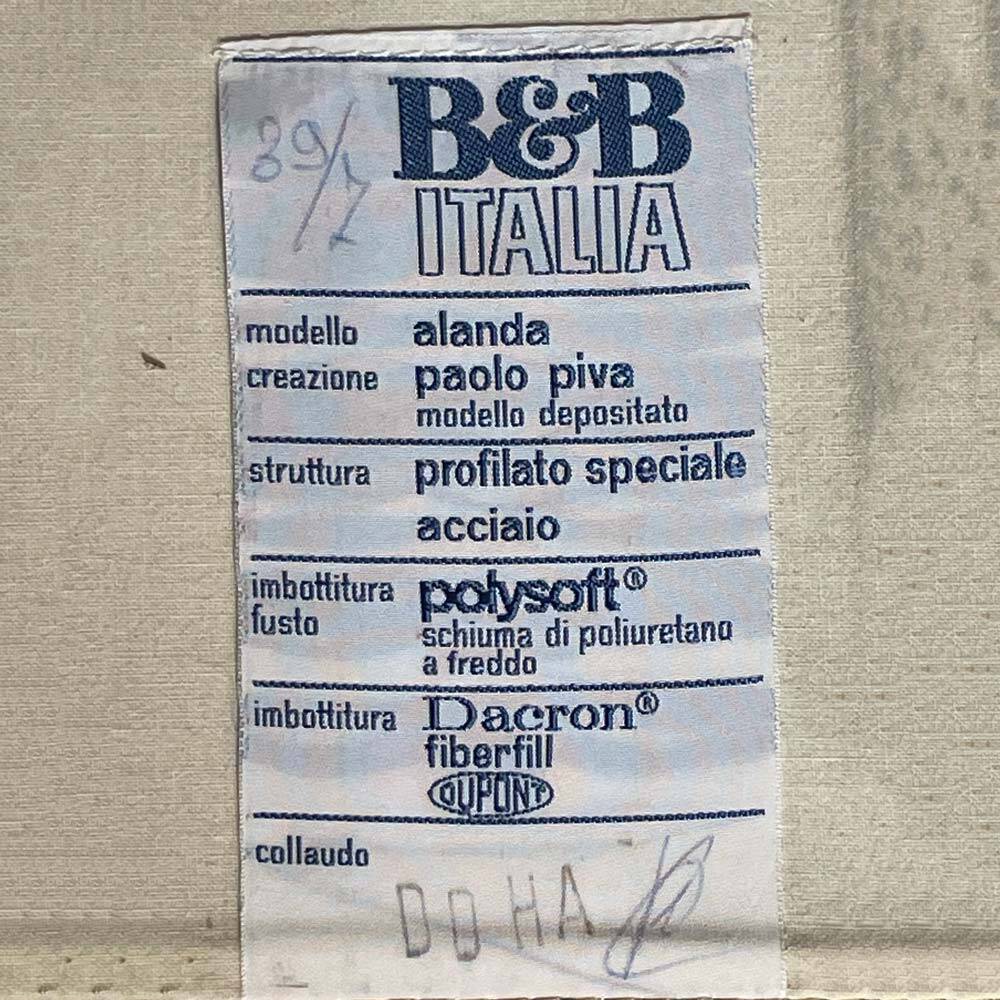 Alanda leather sofa by Paolo Piva for B&B Italia, 1980s