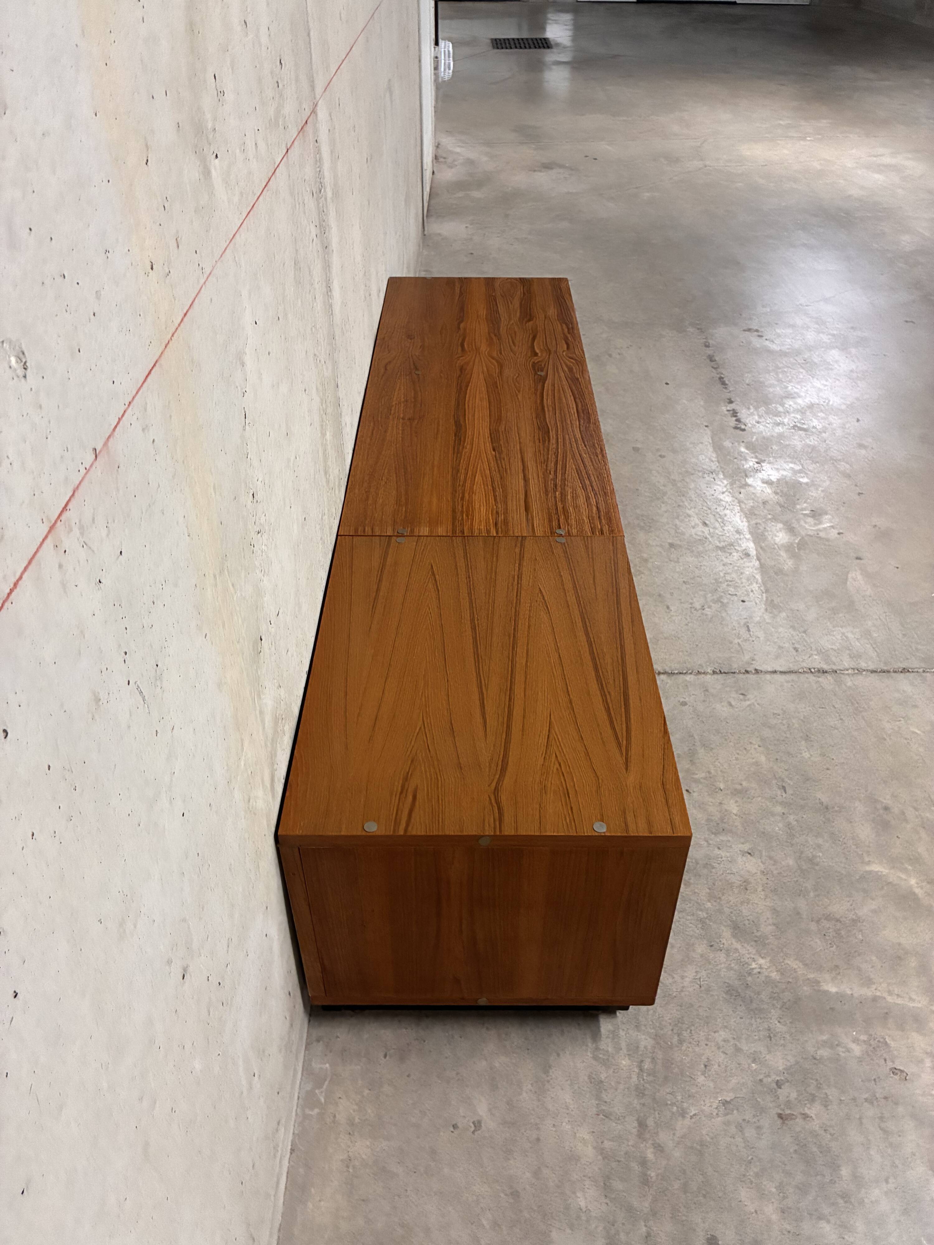 Low modernist teak sideboard Paolozzi vintage Monopoly 1960s