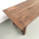 Farmhouse table, solid oak, 20th century.