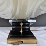 Liane Rougier lamp shell Benetier design 1970 in methacrylate