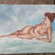 Female nude painting
