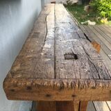 Etabli de menuisier chêne 250cm, début XX