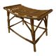 Vintage rattan bamboo footstool stool 1960s