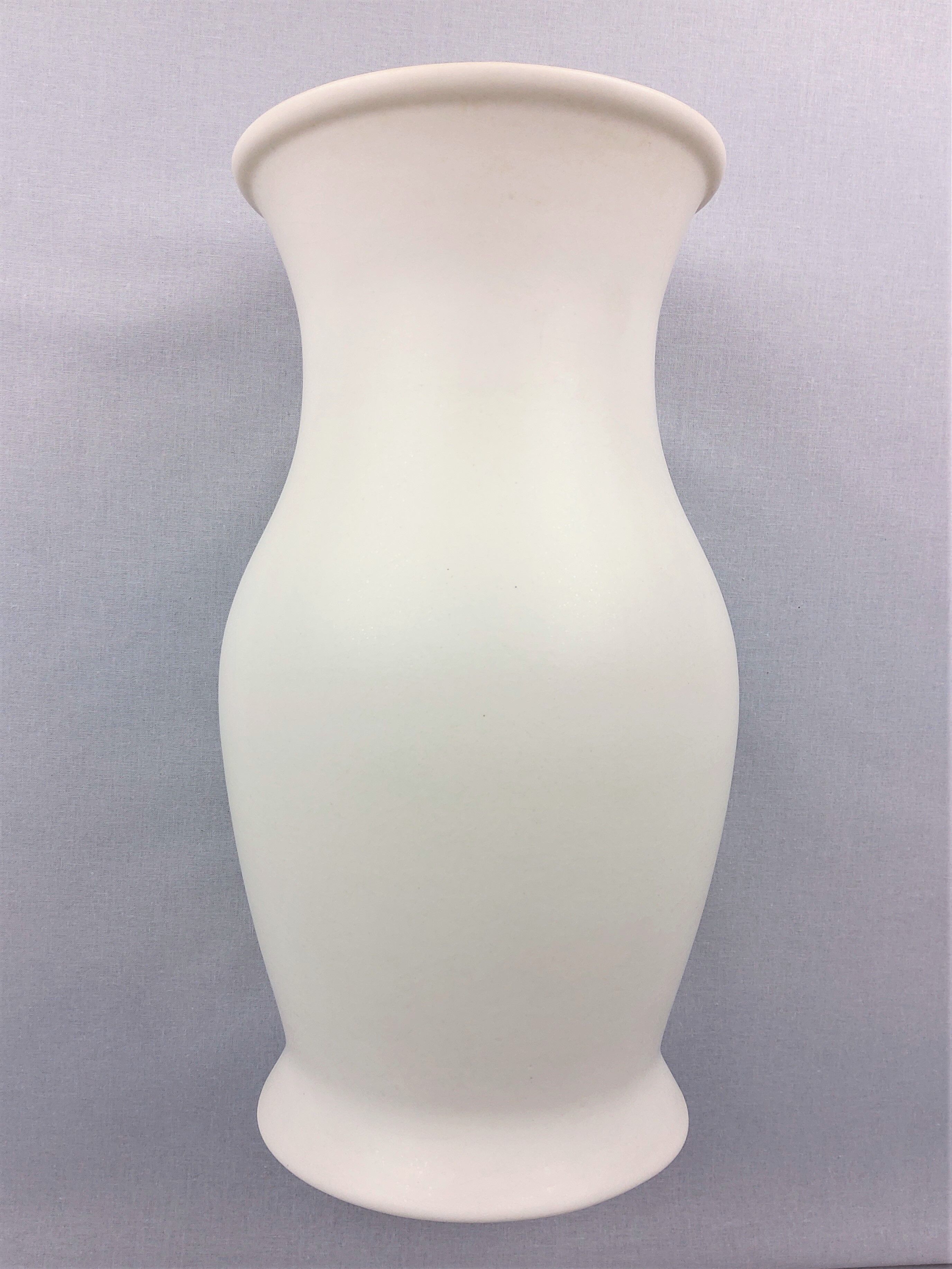 Vintage 1970 Franco Pozzi white ceramic vase