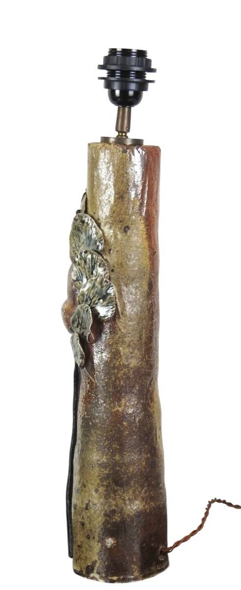 Ceramic lamp base signed Alain GIREL – H. 52 cm