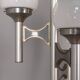 Lampadaire vintage années 70 à trois lumières en verre, design sciolari
