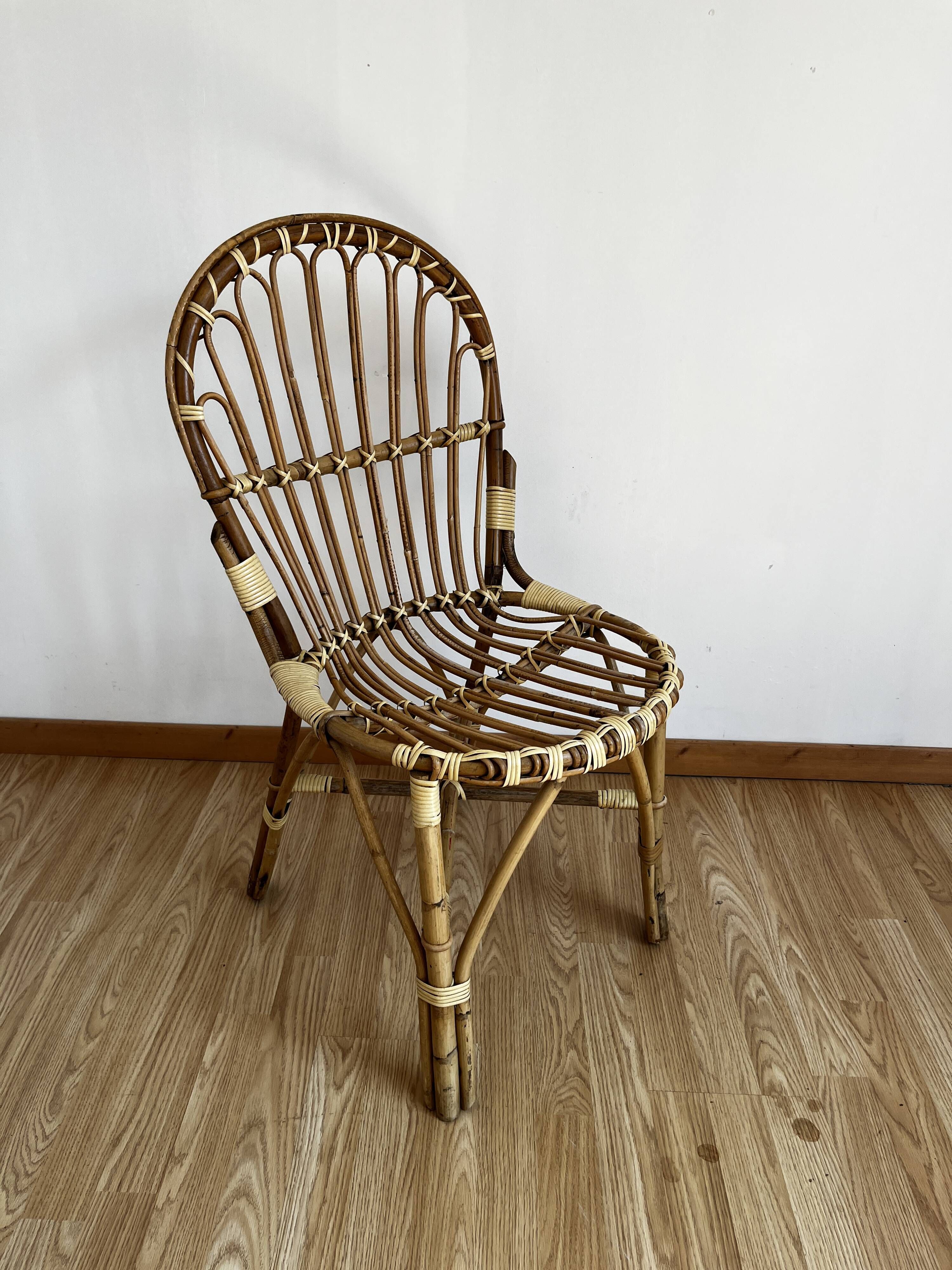 Chaise en rotin