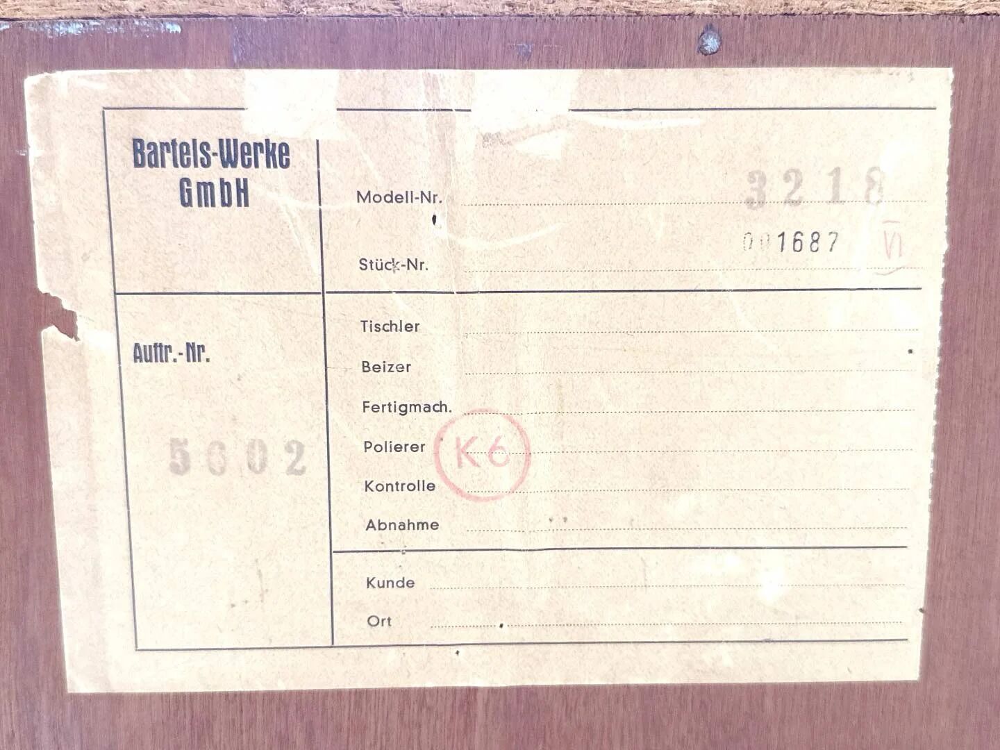 Vintage Bartels Werke sideboard – German mid-century design