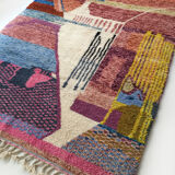 Moroccan Berber carpet Beni Ouarain multicolored 289x204cm