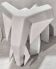 Cubist animal sculpture Ceramic elephant signed Rodrigo Solorzano