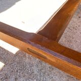 Solid oak dining farmhouse table 1980