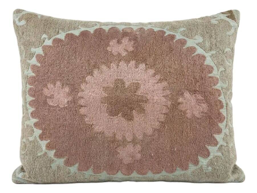Vintage embroidered cushion cover 56x69 cm