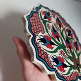 Flowery turkish trivet table mat