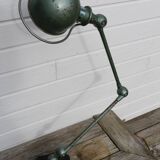 JIELDE 2-arm green lamp, 1960s square foot