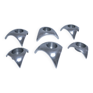 six bougeoirs tripodes aluminium design 90