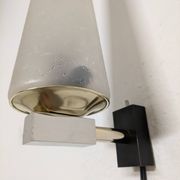 Arlus glass and brass wall lamp, France circa 1960