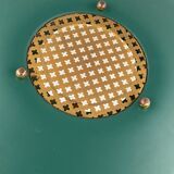 Lampe de table moderniste vert, France 1960s