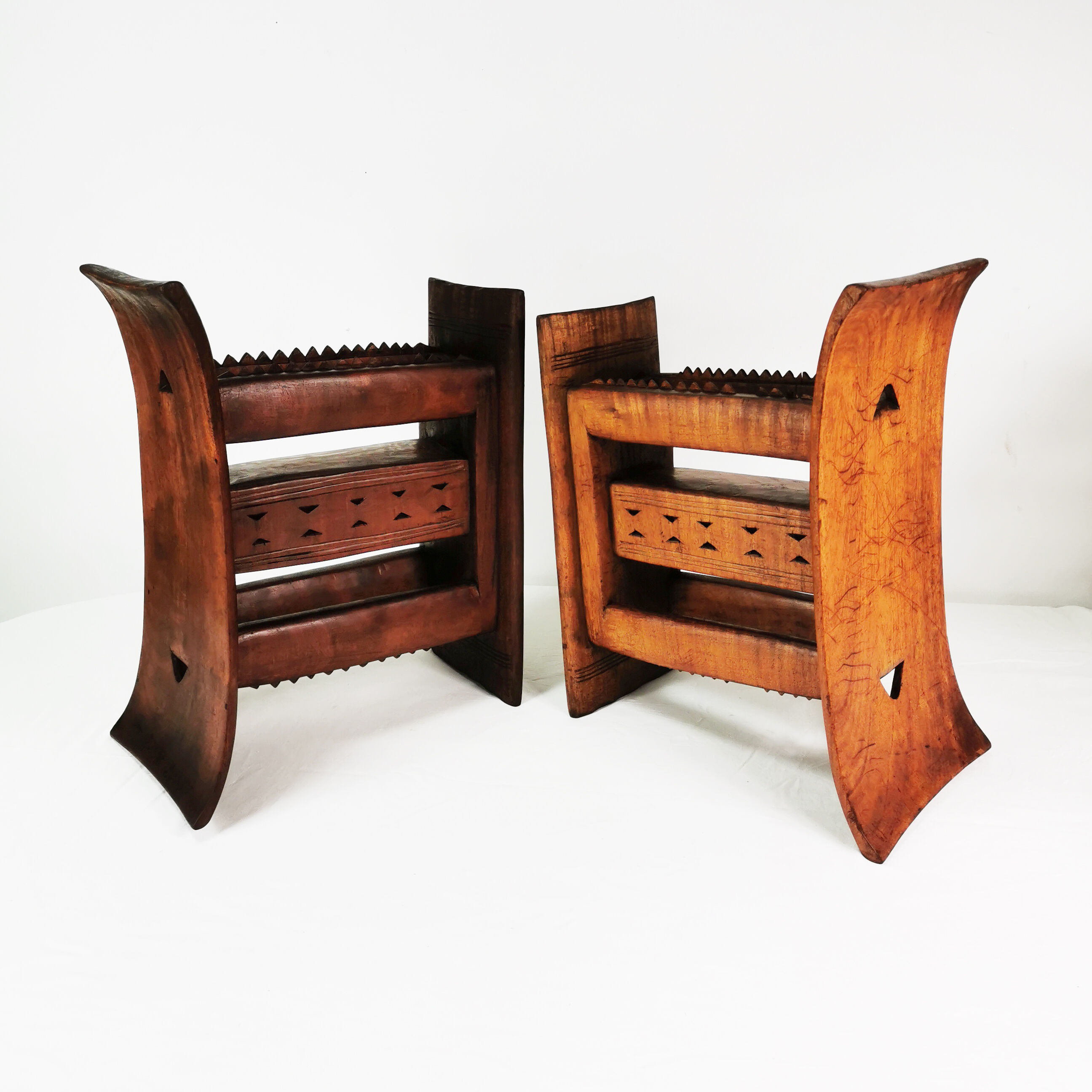 Ashanti-Akan Stools, Gahana, 1950s