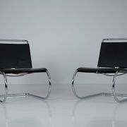 MR30/5 Tubular Steel Arm Chair by Ludwig Mies van der Rohe for Knoll Set of