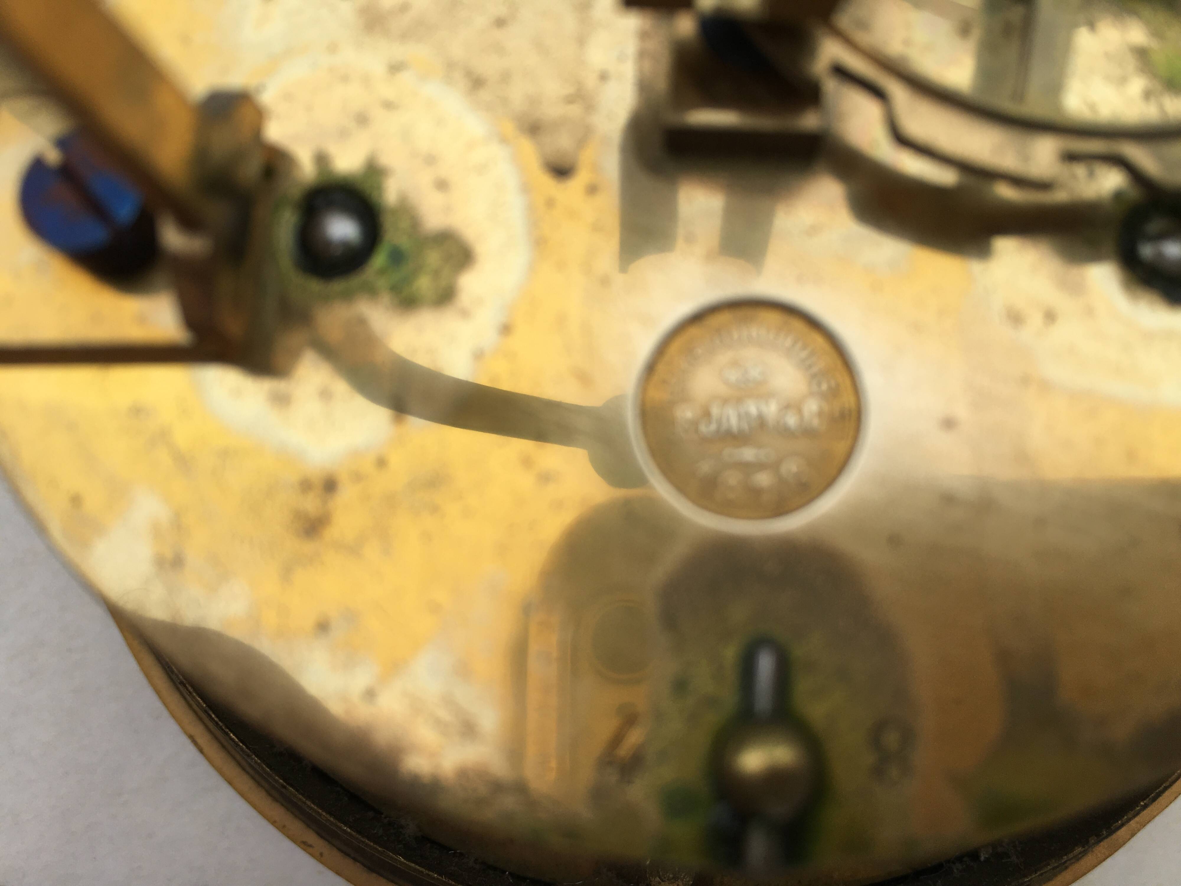 Antique clock p japy & cie 1878