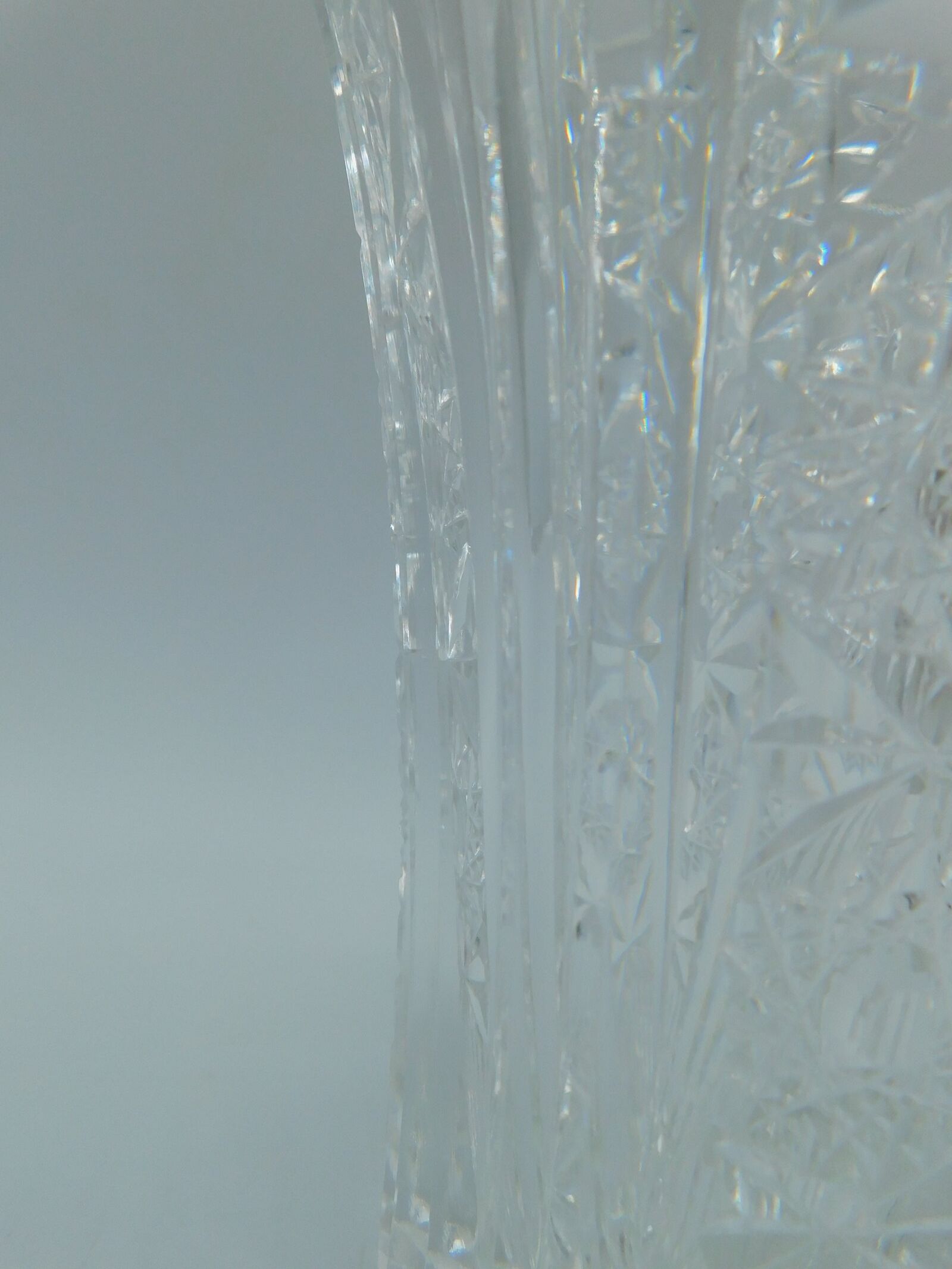 Vintage vase in cut crystal