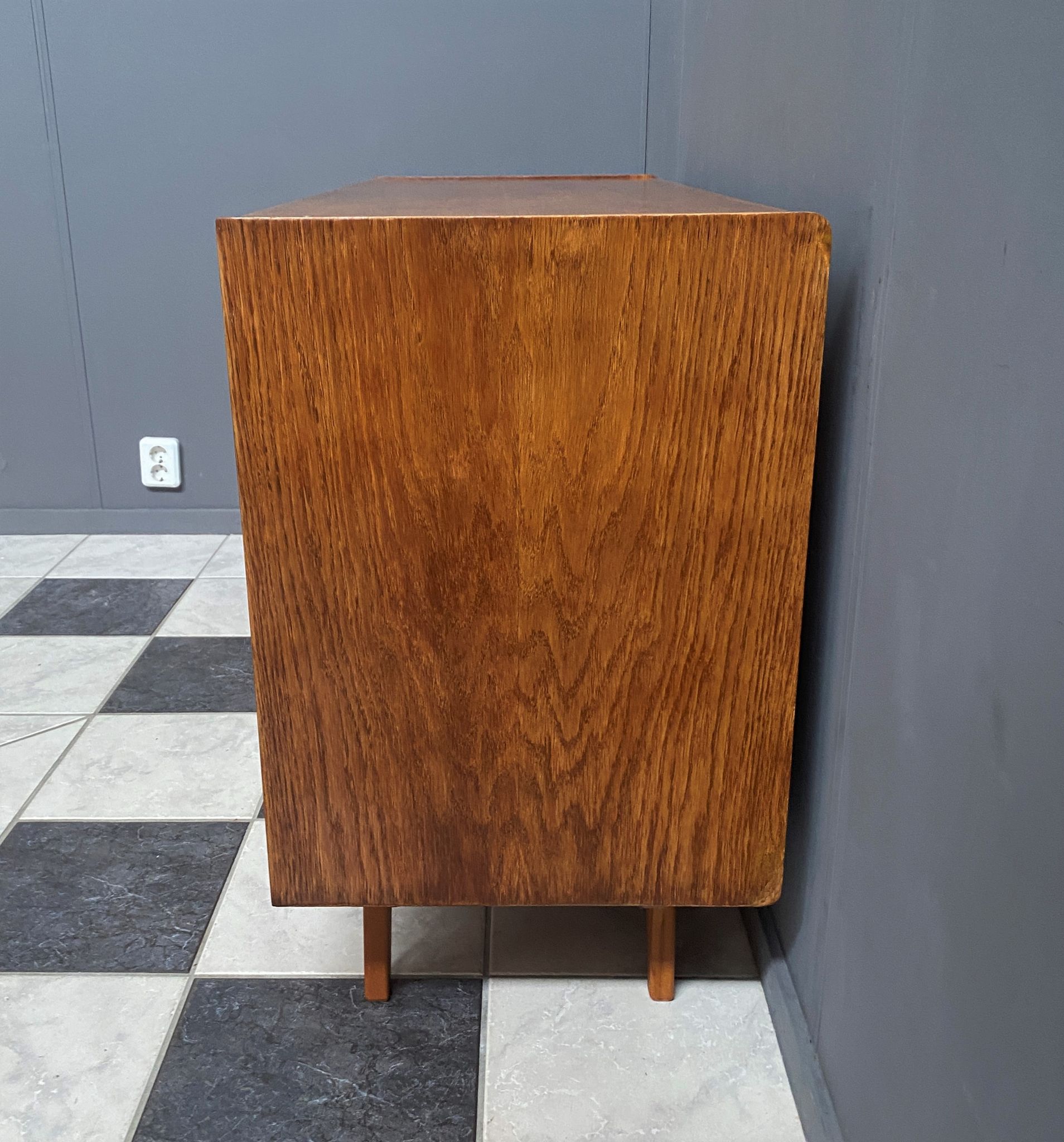 Jiri Jiroutek Yellow and White sideboard 1960s for Interier Praha