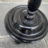 Pair of blackened wooden lampposts Napoleon III