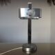 Space age lamp in brushed metal and chromed metal 1970