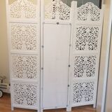 carved wooden screen