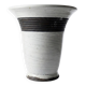 Large modern Raku lamp in beige and brown by Keramos Sèvres - René Hénon