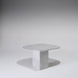 Gray Marble Drop-Shaped Coffee Table, 1980s