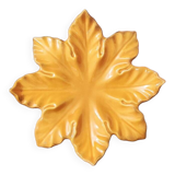 Autumn leaf plate Barbotine