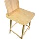 Solid wood stool
