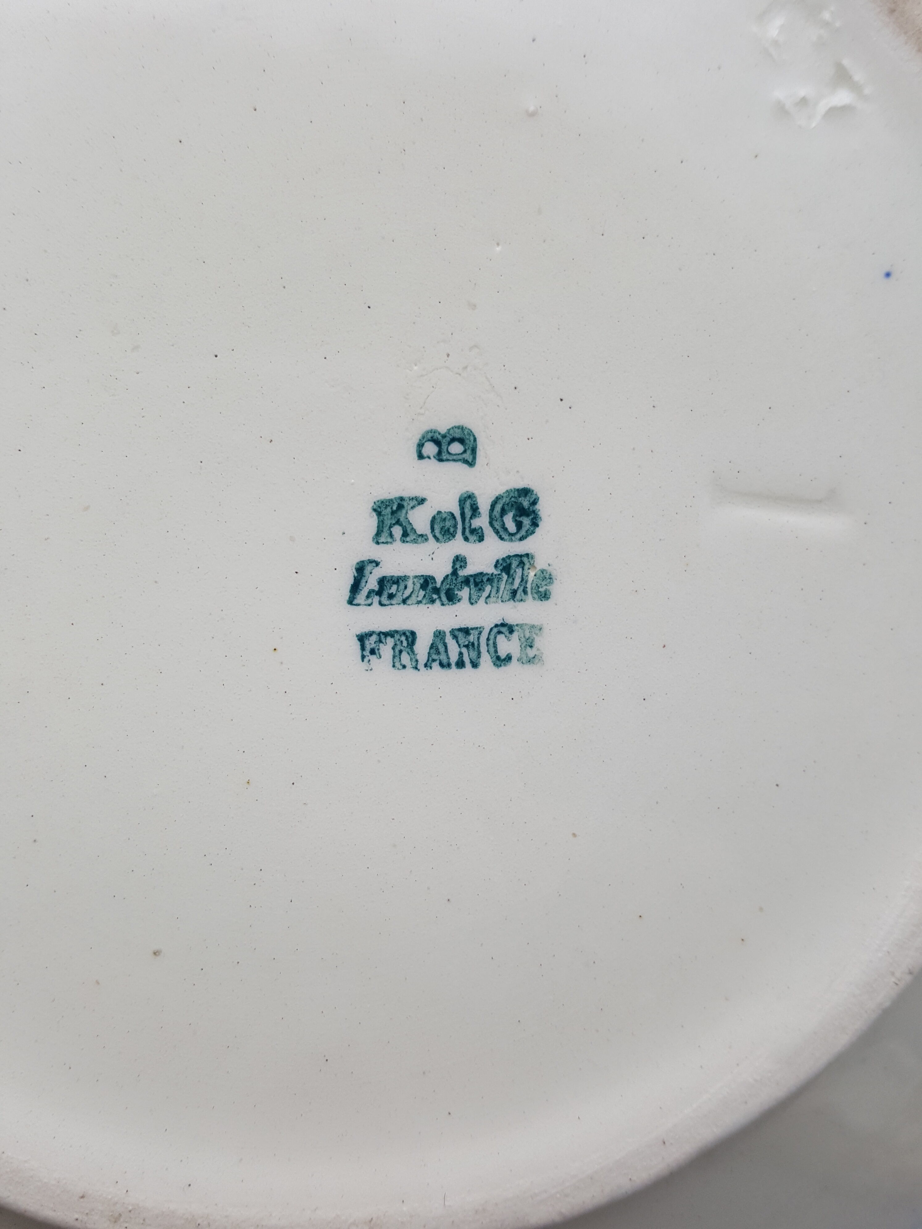 Old bathroom kit miniature ceramic toy k and g lunéville