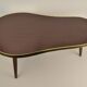 Coffee table tripod bean in formica, vintage 1960