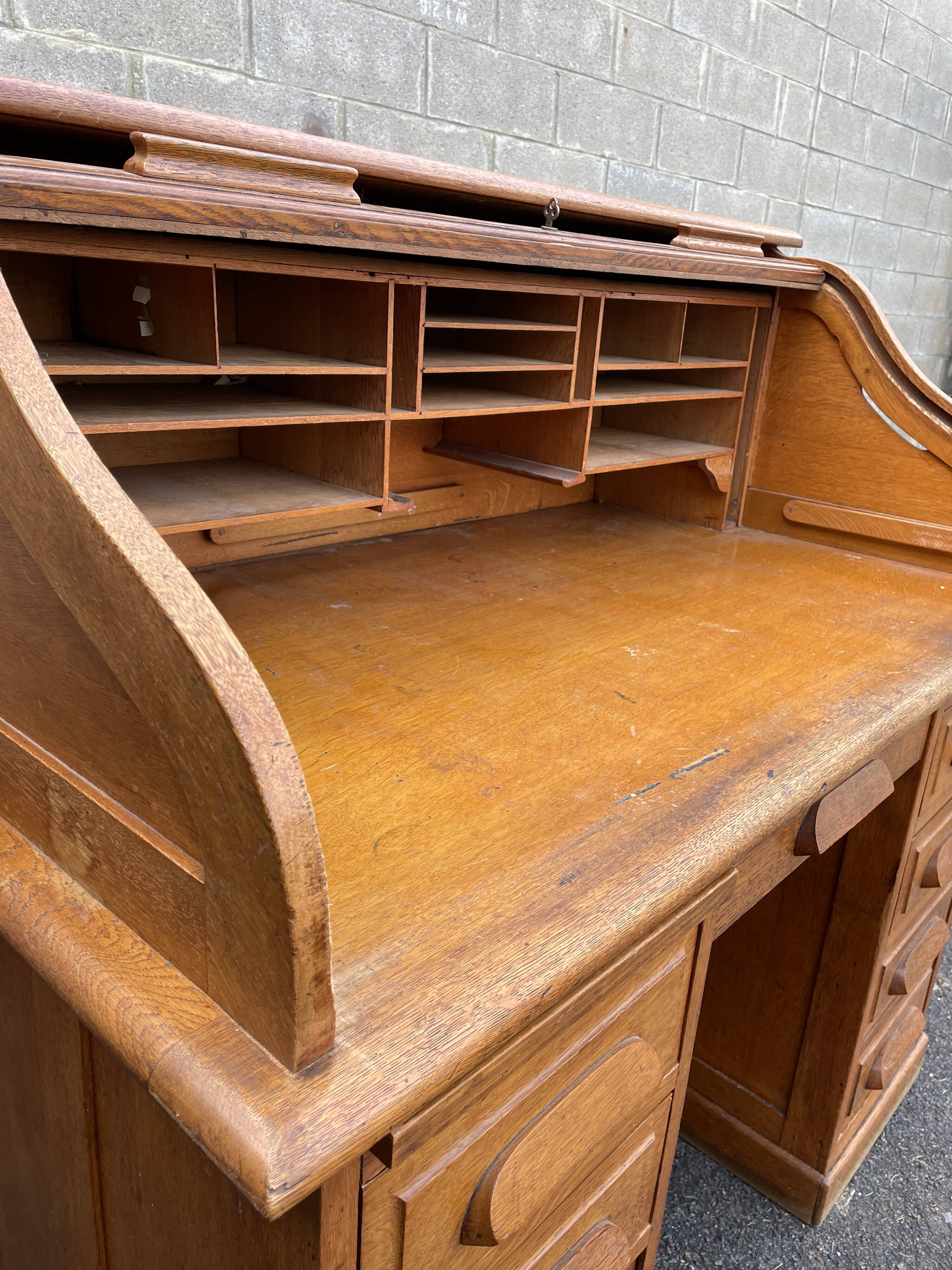 American oak wood office, circa 1930