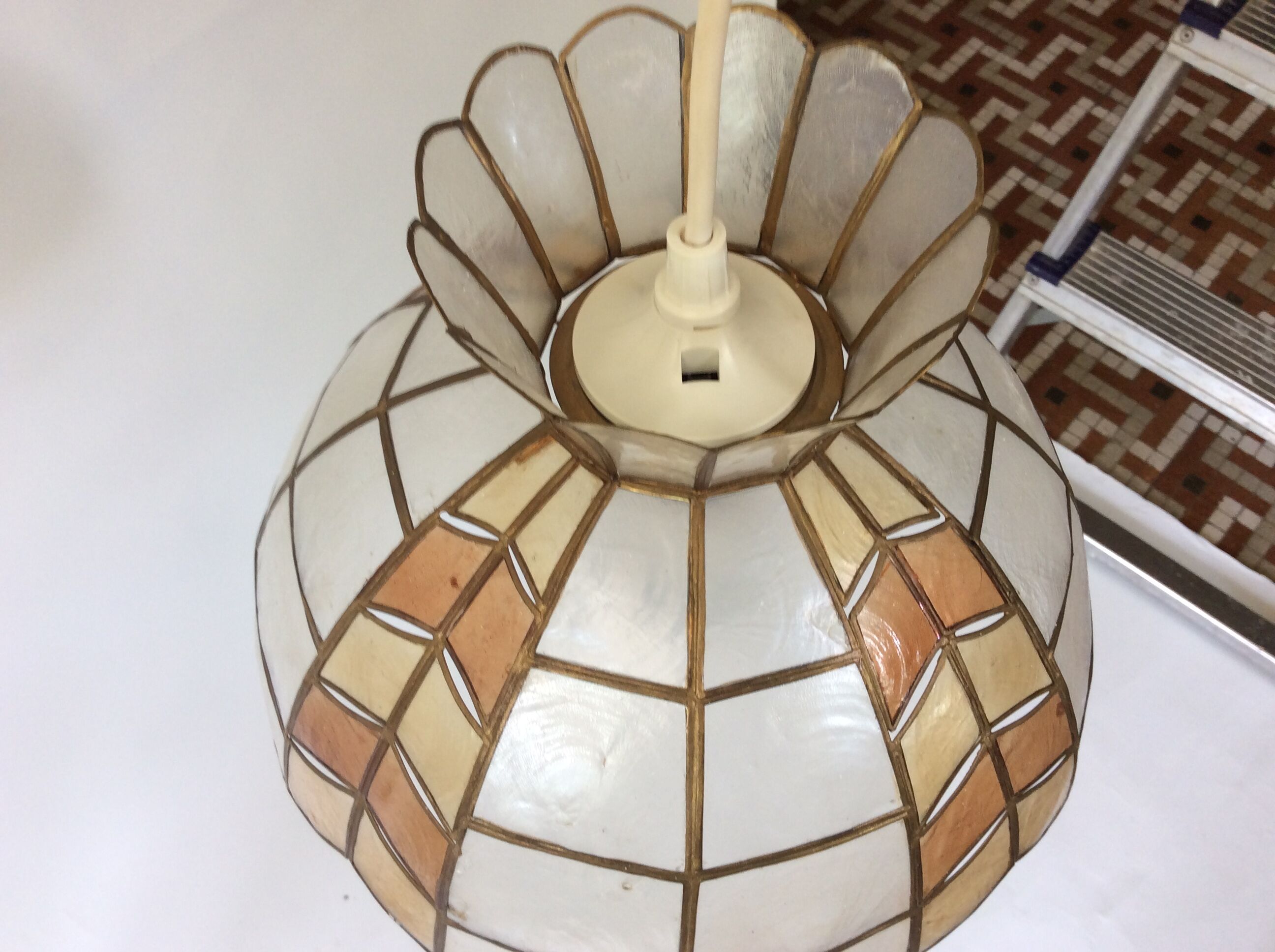 Vintage mother-of-pearl hanging