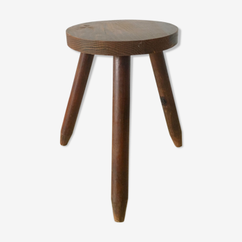 Tabouret tripode vintage années 60