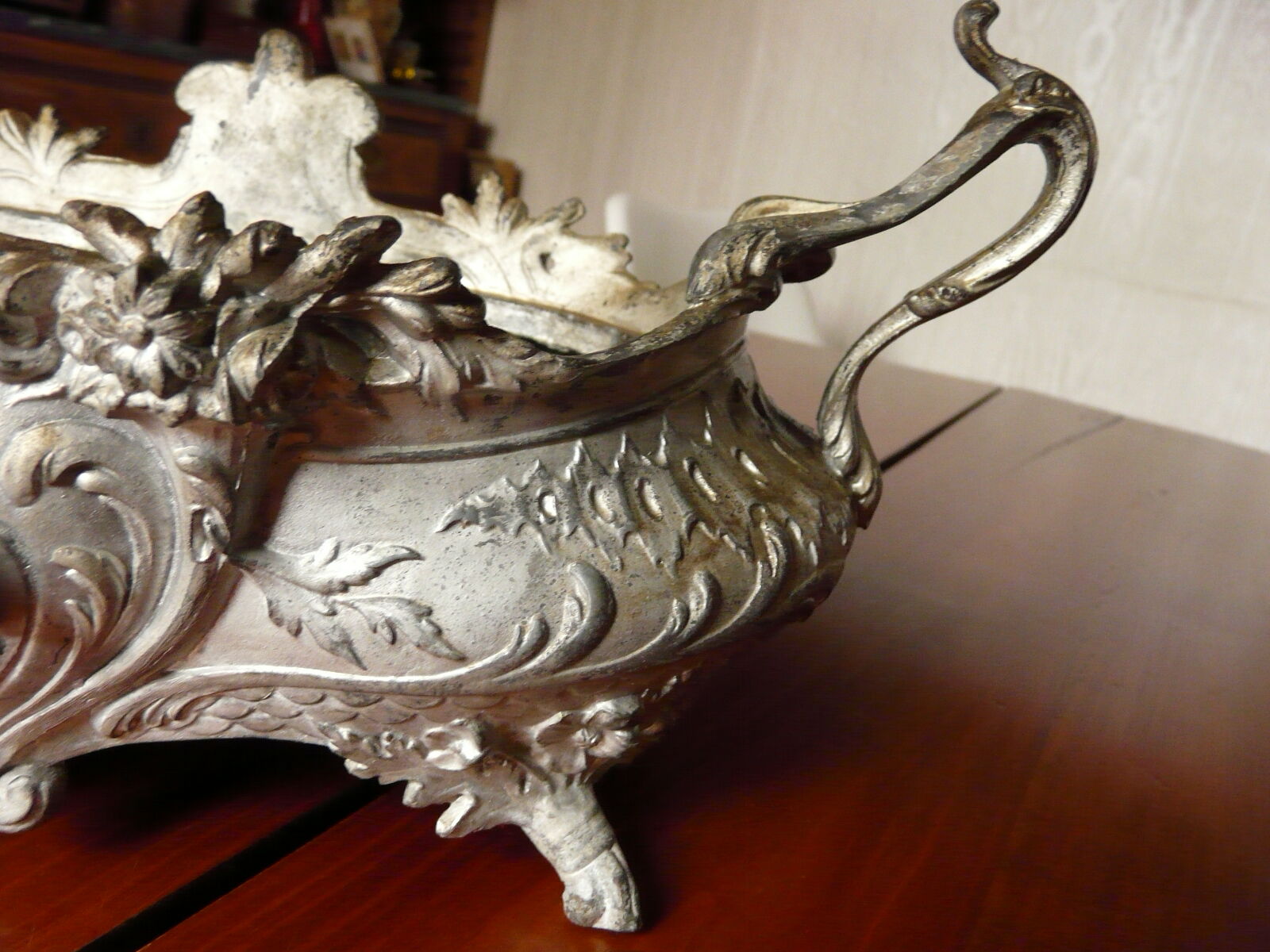 19th-century cast-iron planter