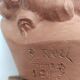 Bust young smiling girl. Circa 1900. Art Deco. Signed.