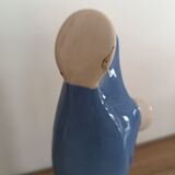 Statue vierge Faience Desvres Fourmaintraux H 28 cm