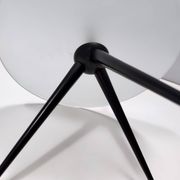 Tripod Beech and Glass Side Table in the Style of Cesare Lacca, Italy, 1980s
