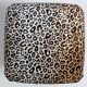 Pair of vintage leopard velvet stools from the 20th century, Europe, 1960s.