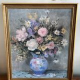 Painting bouquet of flowers