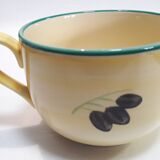 Petit déjeuner Luneville peint main jaune pâle