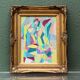 Oil on canvas in the cubist style, signed Jean Faubert (1955-2018)