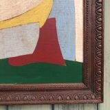 Abstract painting on panel