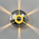 Pair of vintage wall lights, brushed aluminium, France, 1970.