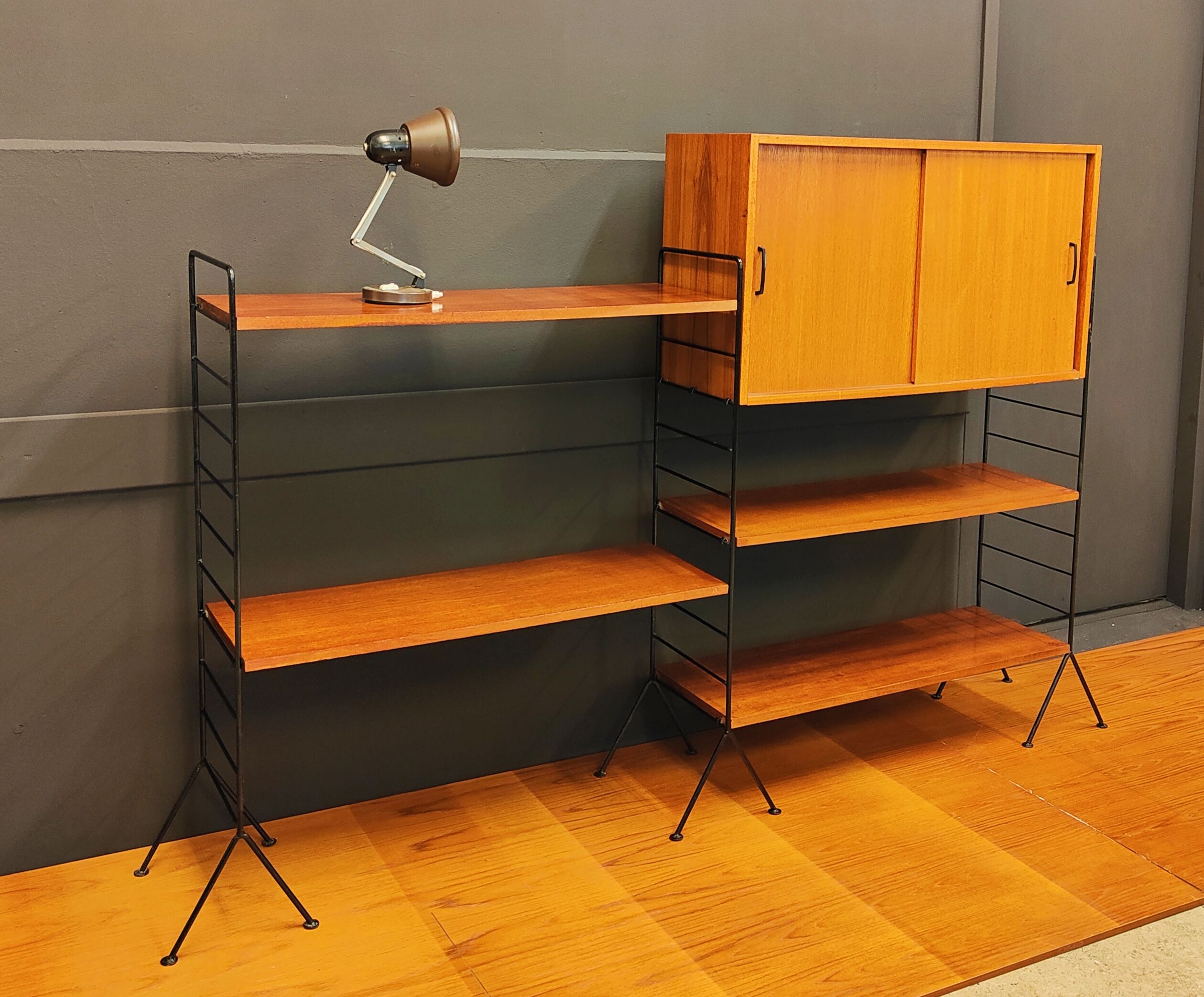 Mid Century wandsyteem | Vintage - boekenkast