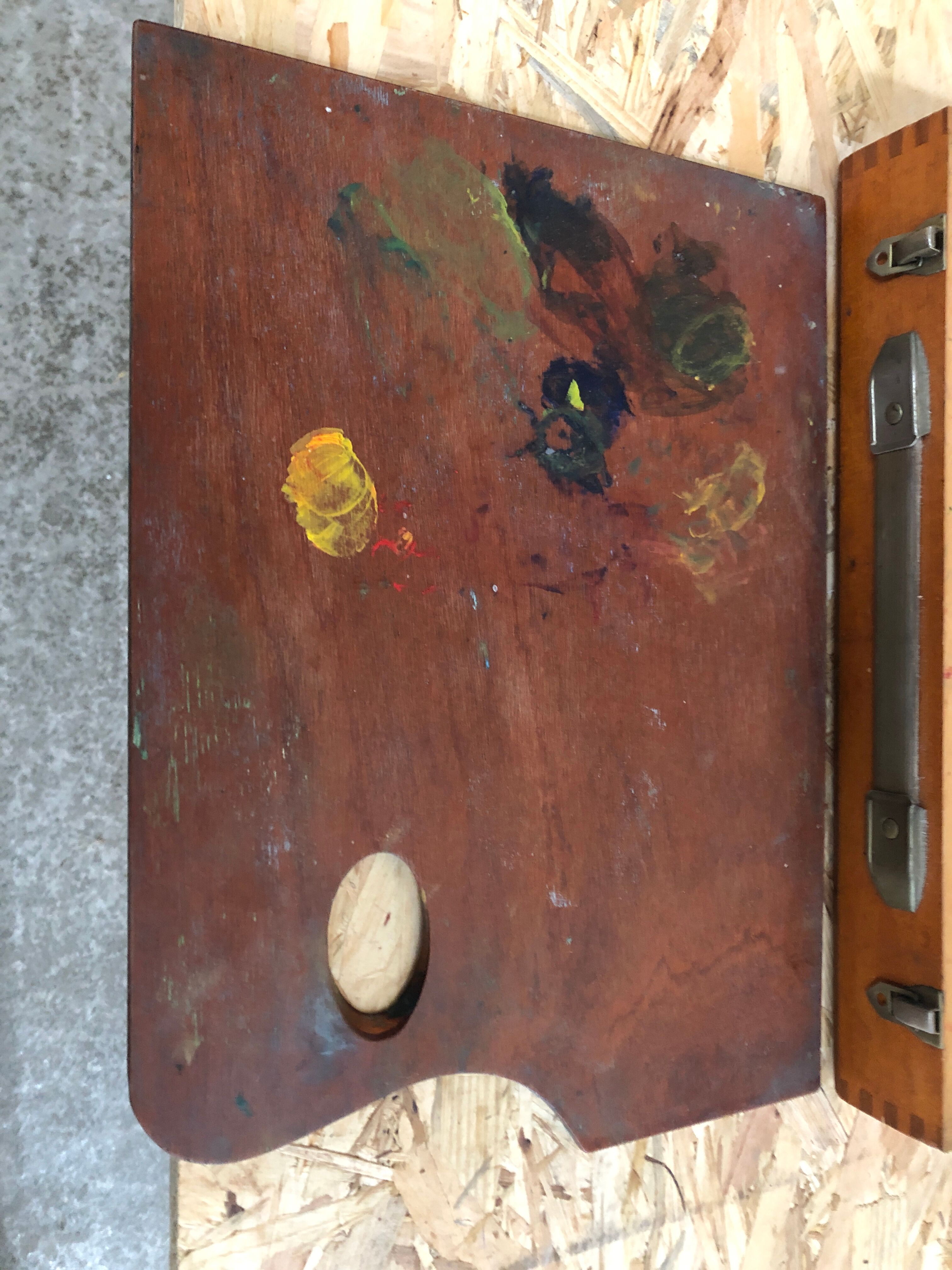 Old wood painter's case